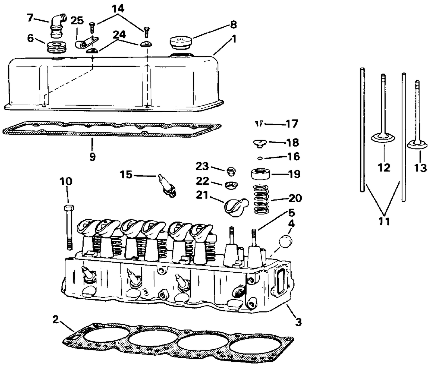 HEAD & ROCKER ARM