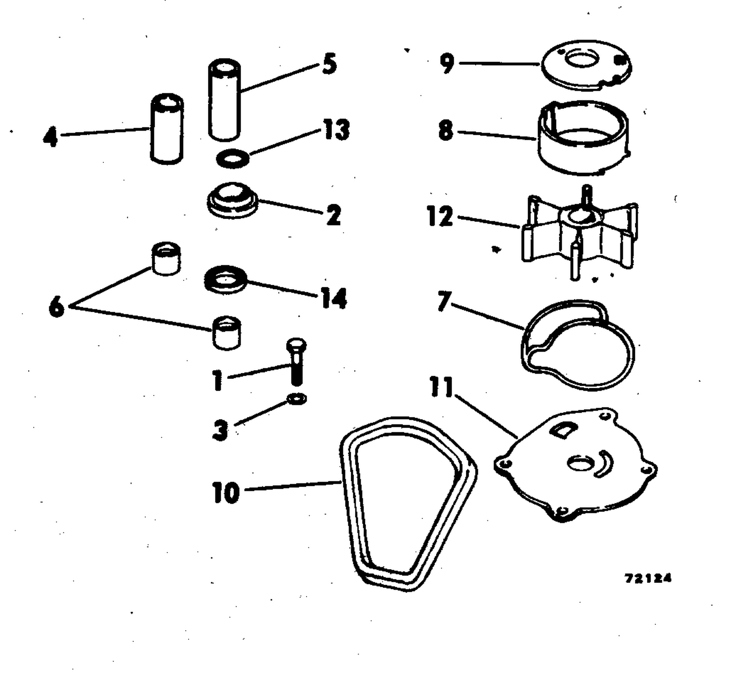 CHROME PUMP KITS 85,115 HP 20 INCH TRANSOM