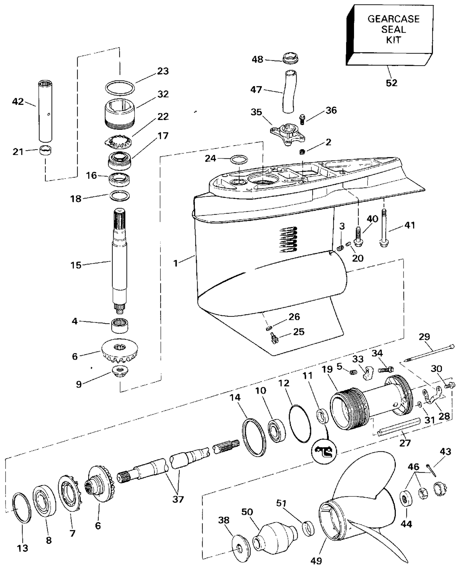LOWER GEARCASE