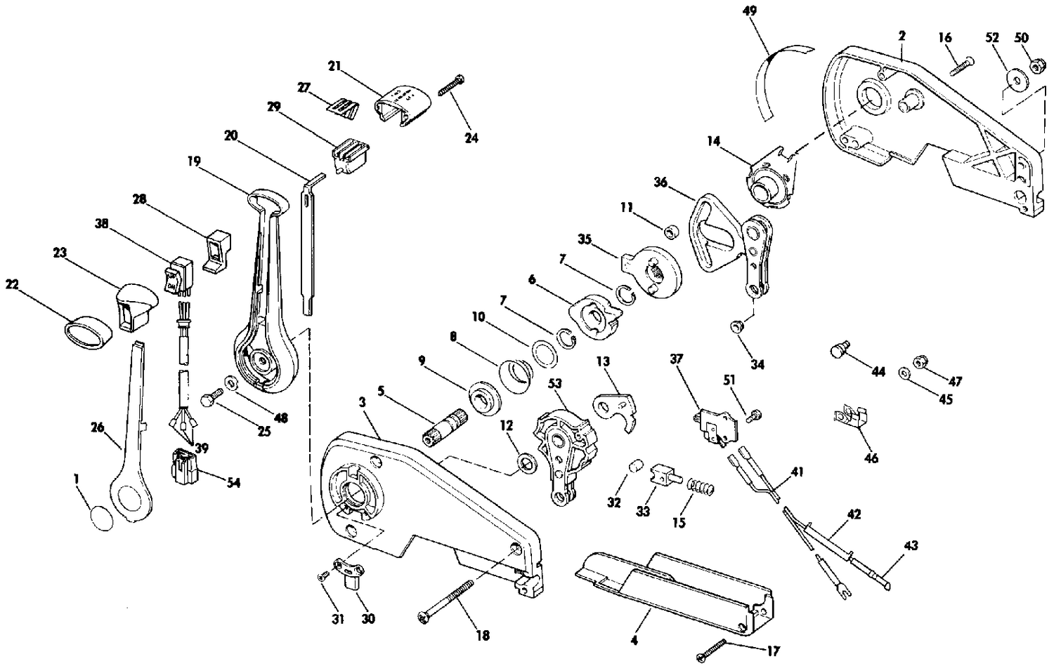 REMOTE CONTROL ASSEMBLY - SINGLE LEVER