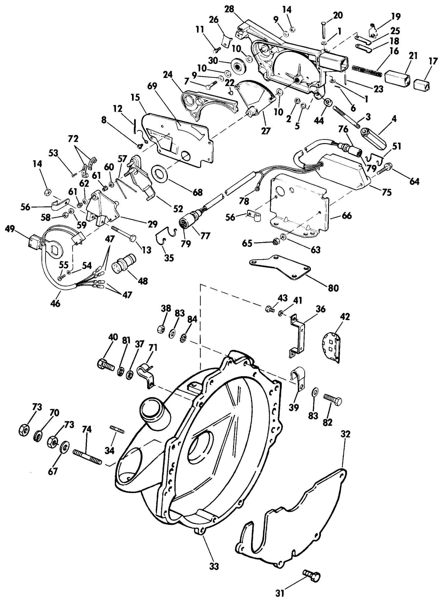 ADAPTER HOUSING AND SHIFT ASSEMBLY