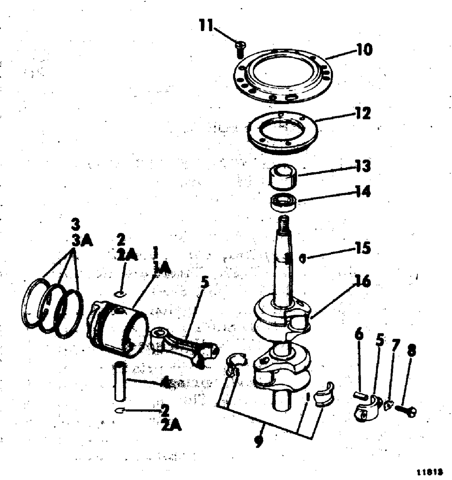 CRANKSHAFT AND PISTON