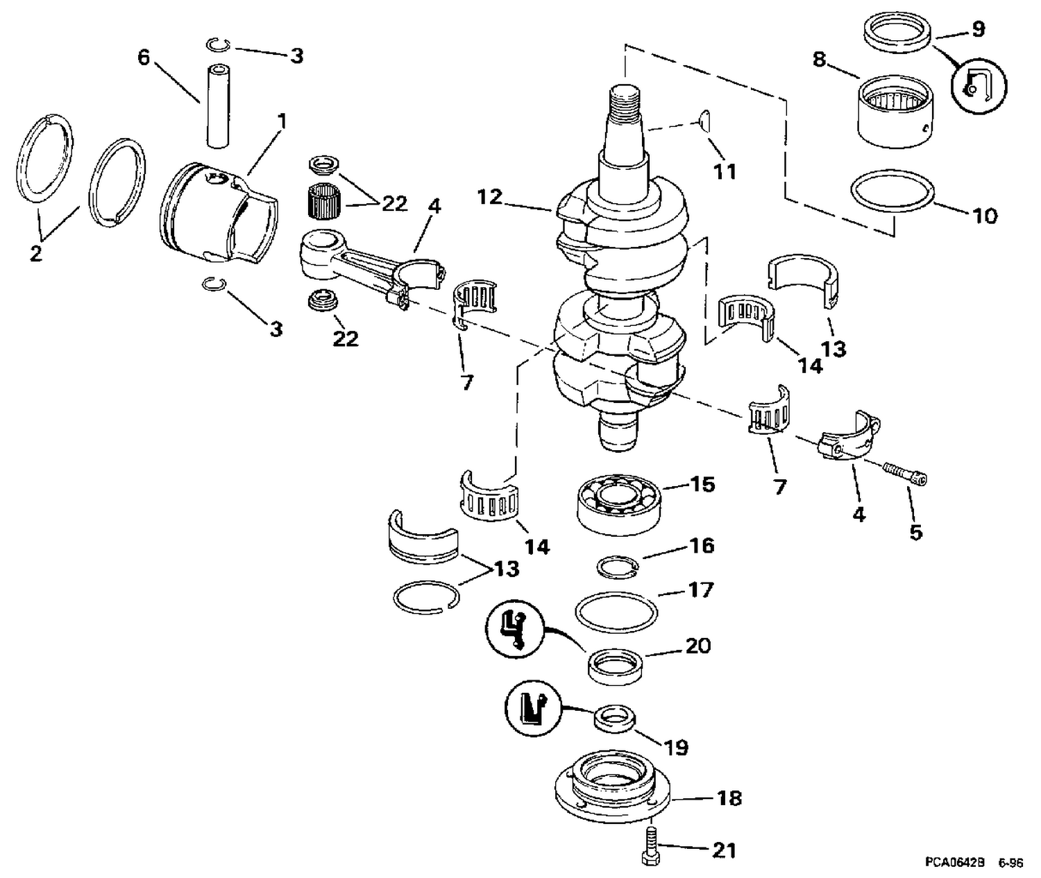 CRANKSHAFT & PISTON