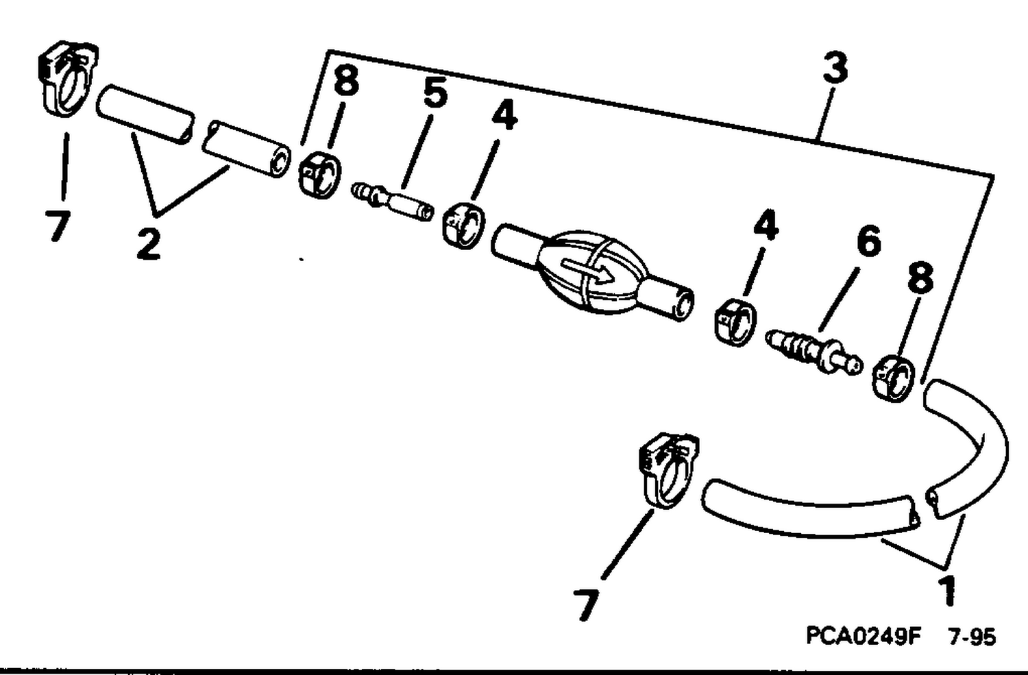 PRIMER BULB & HOSE - 3/8 IN. I.D. HOSE