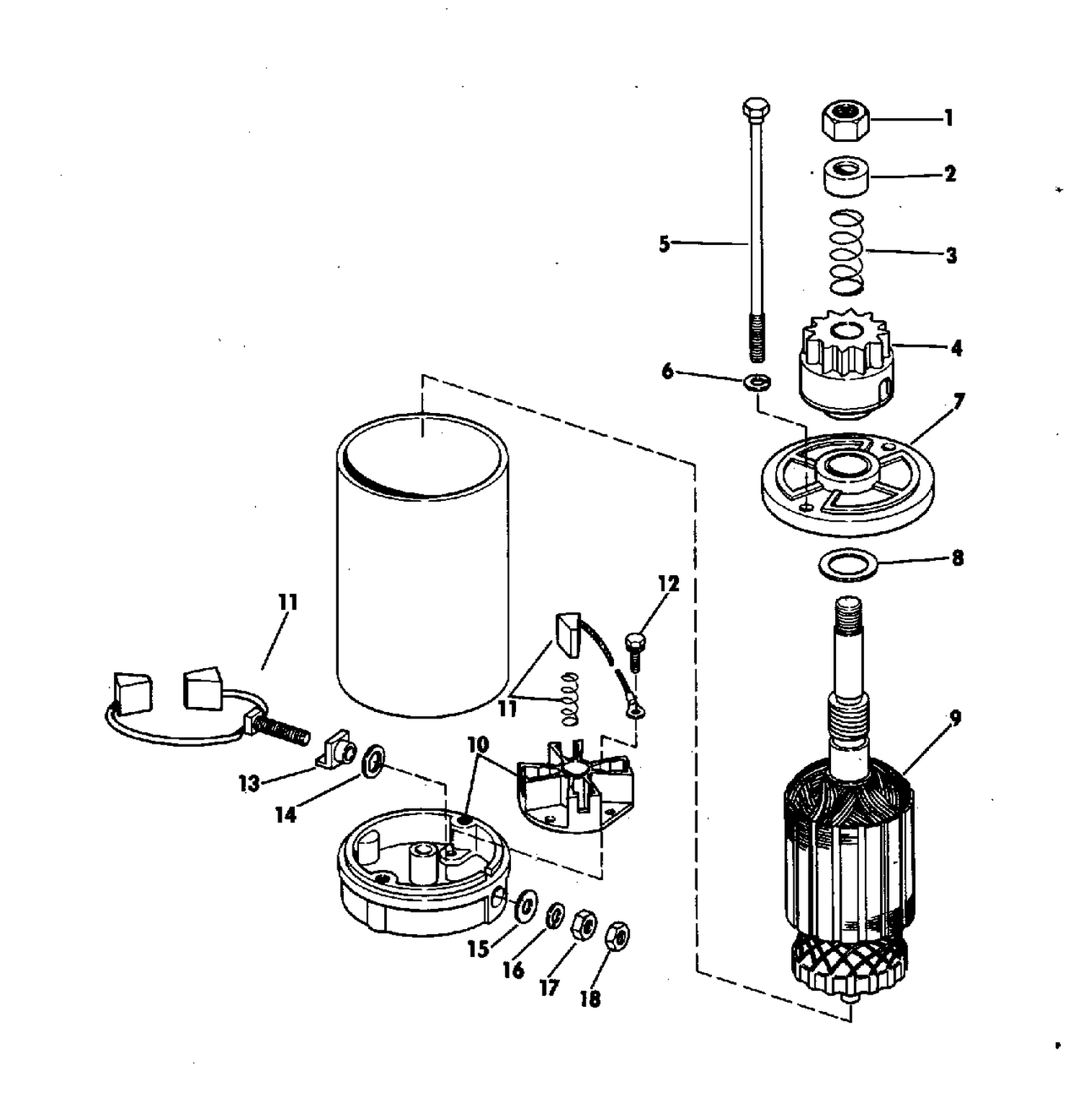 ELECTRIC STARTER AMERICAN BOSCH SMH 12C41