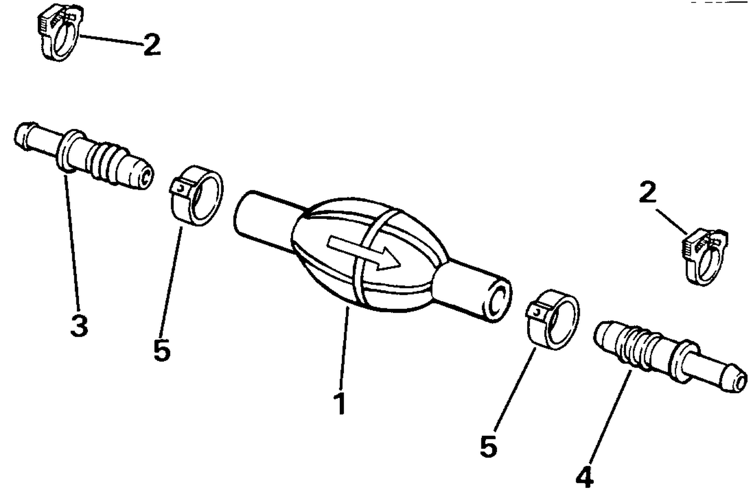 PRIMER BULB KIT - 3/8 IN. I.D. HOSE