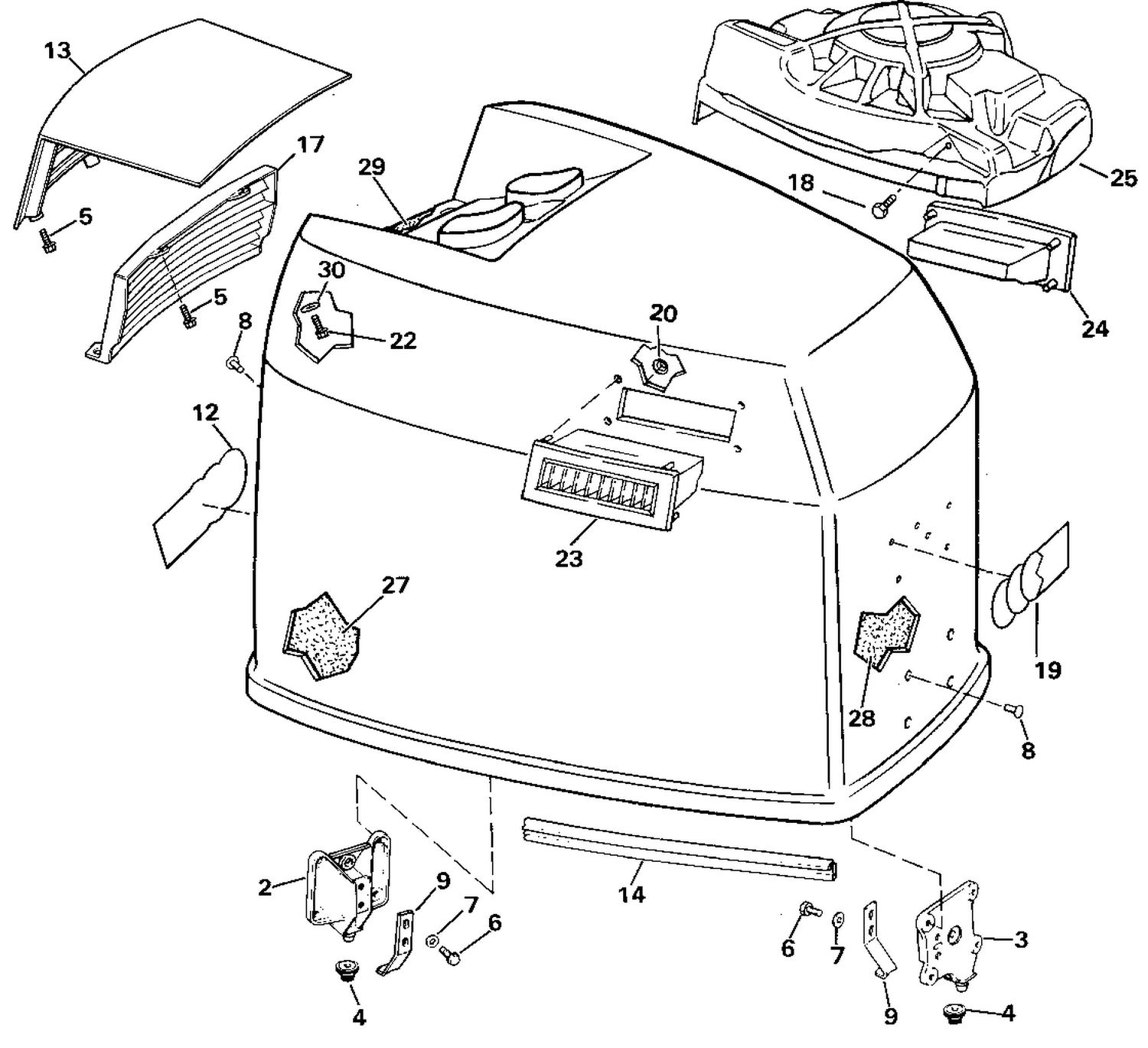 ENGINE COVER - JOHNSON - 185