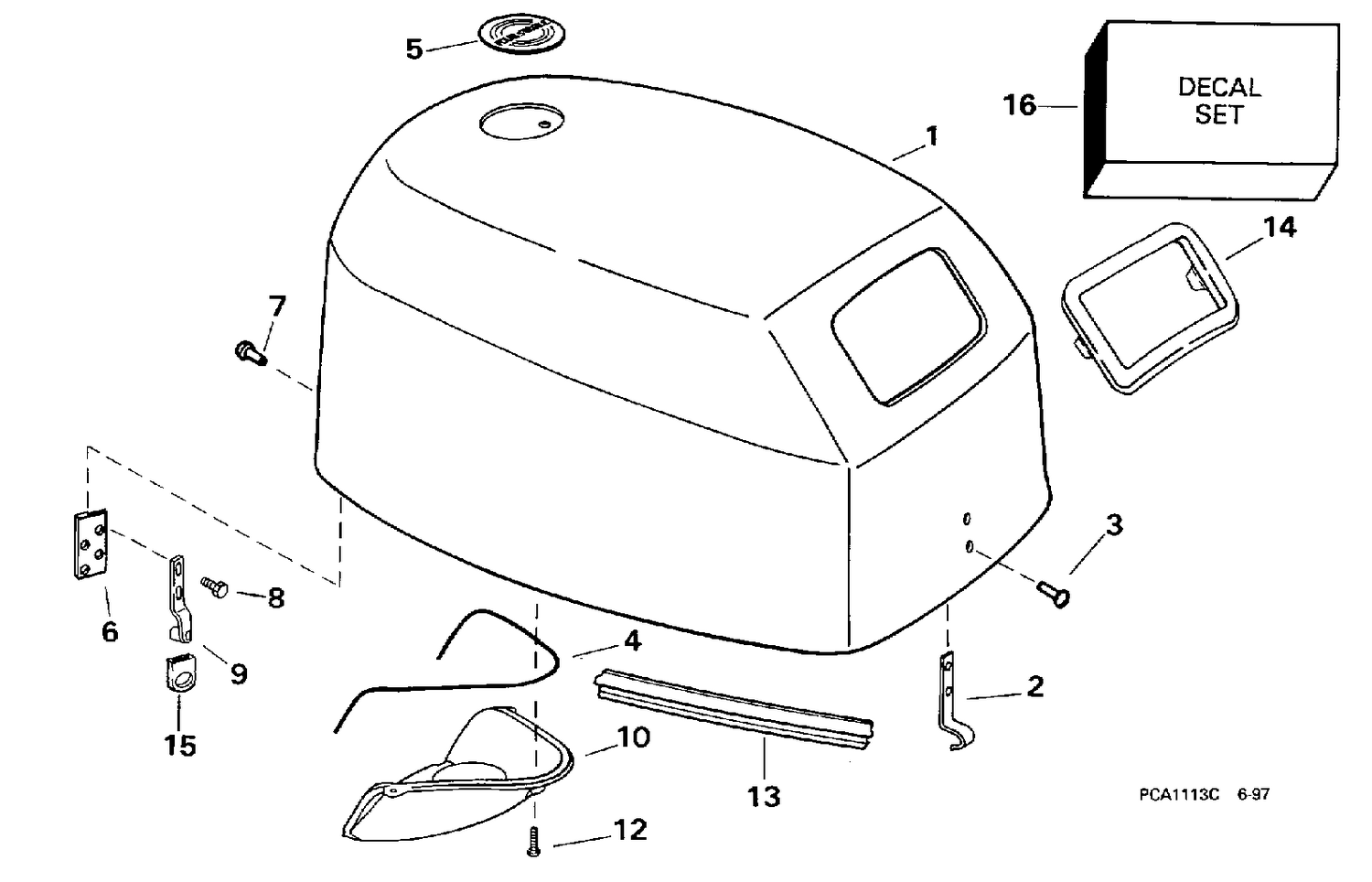 ENGINE COVER -- EVINRUDE