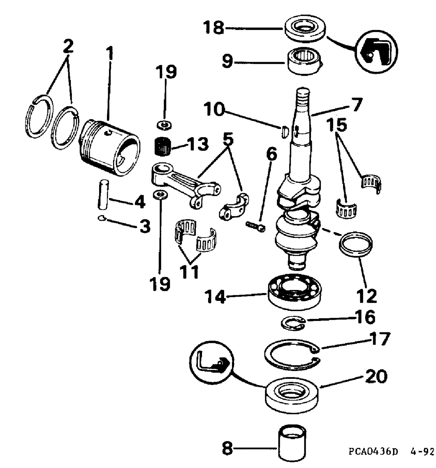 CRANKSHAFT & PISTON