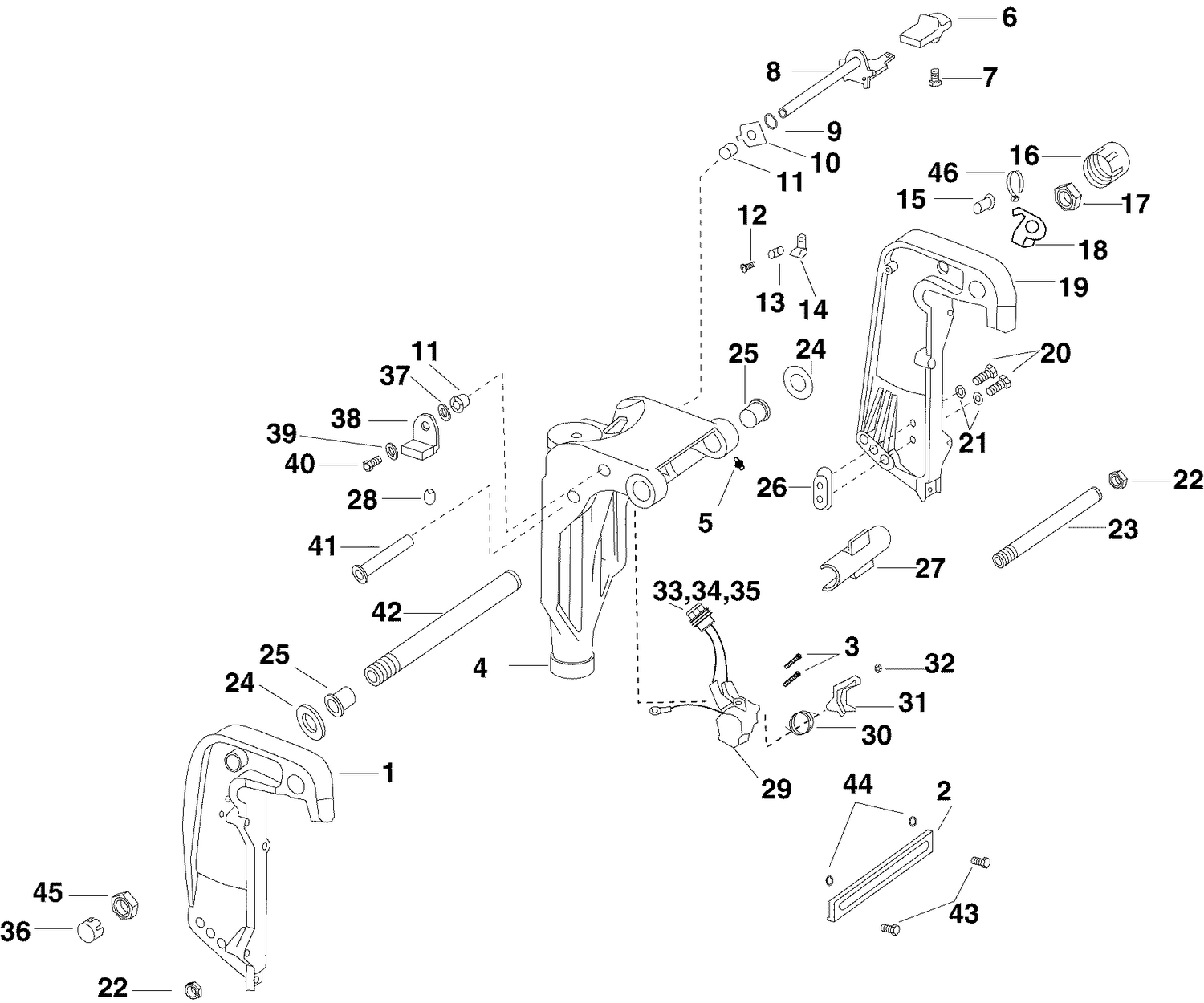 SWIVEL BRACKET (DP MODEL)