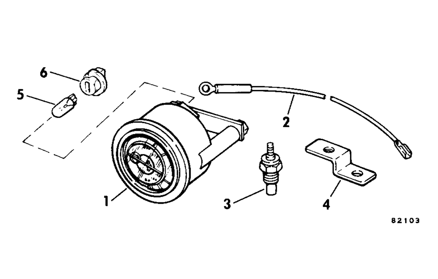 OUTBOARD WATER TEMPERATURE GAUGE KIT