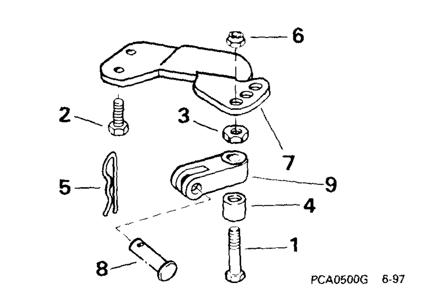 STEERING CONNECTOR KIT -- 5, 6 MODELS (4-STROKE)