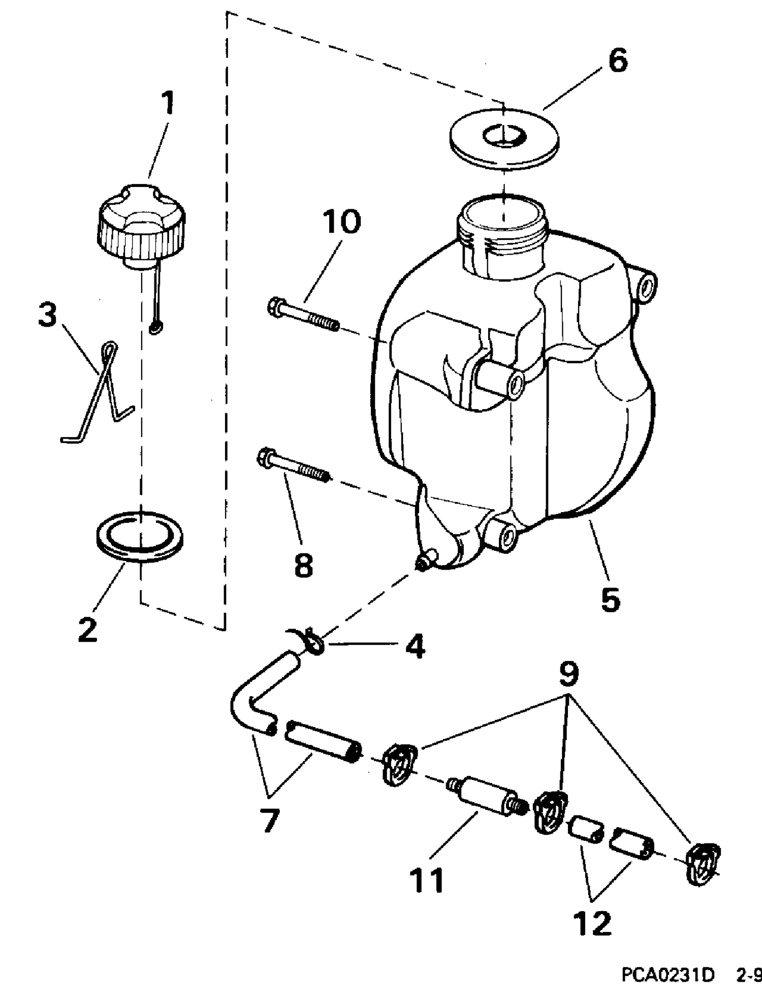 FUEL TANK - INTEGRAL TANK MODELS ONLY (3R, 4BR)