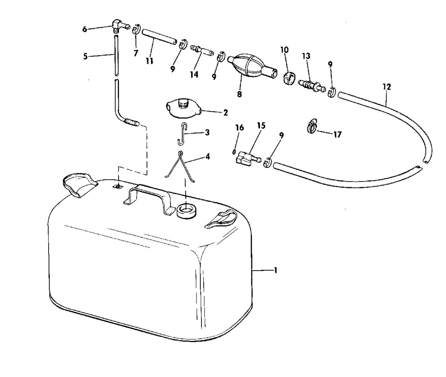 6 GALLON FUEL TANK KIT 150 - 235