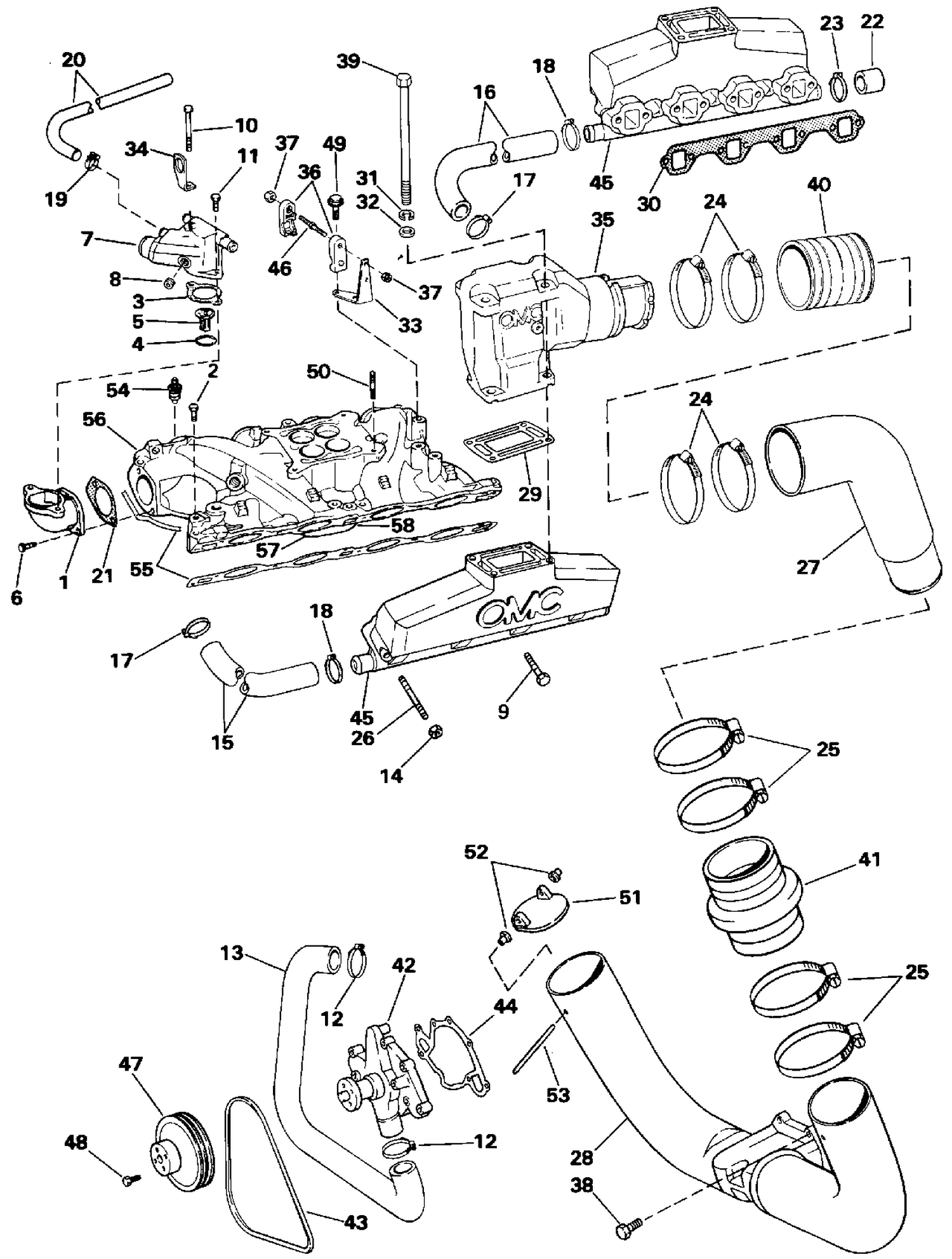 INTAKE MANIFOLD, EXHAUST & COOLING