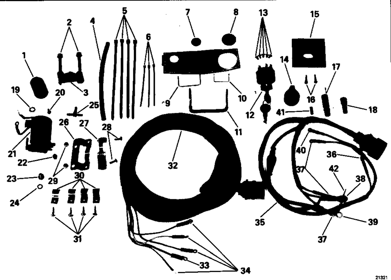REMOTE ELECTRIC START KIT 20, 25, 30 & 35 ROPE, TE MODELS