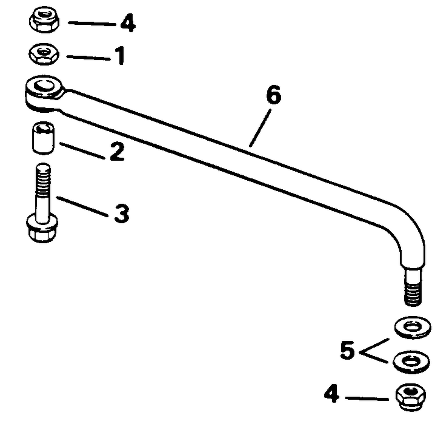 STEERING LINK KIT (WITHOUT POWER TRIM & TILT)