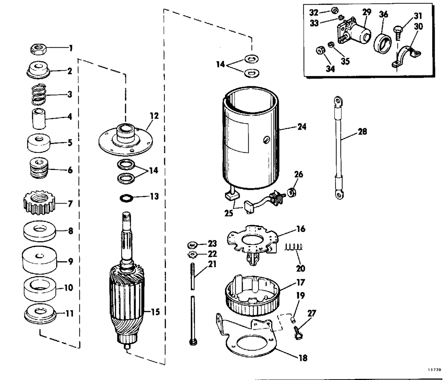 ELECTRIC STARTER AND SOLENOID
