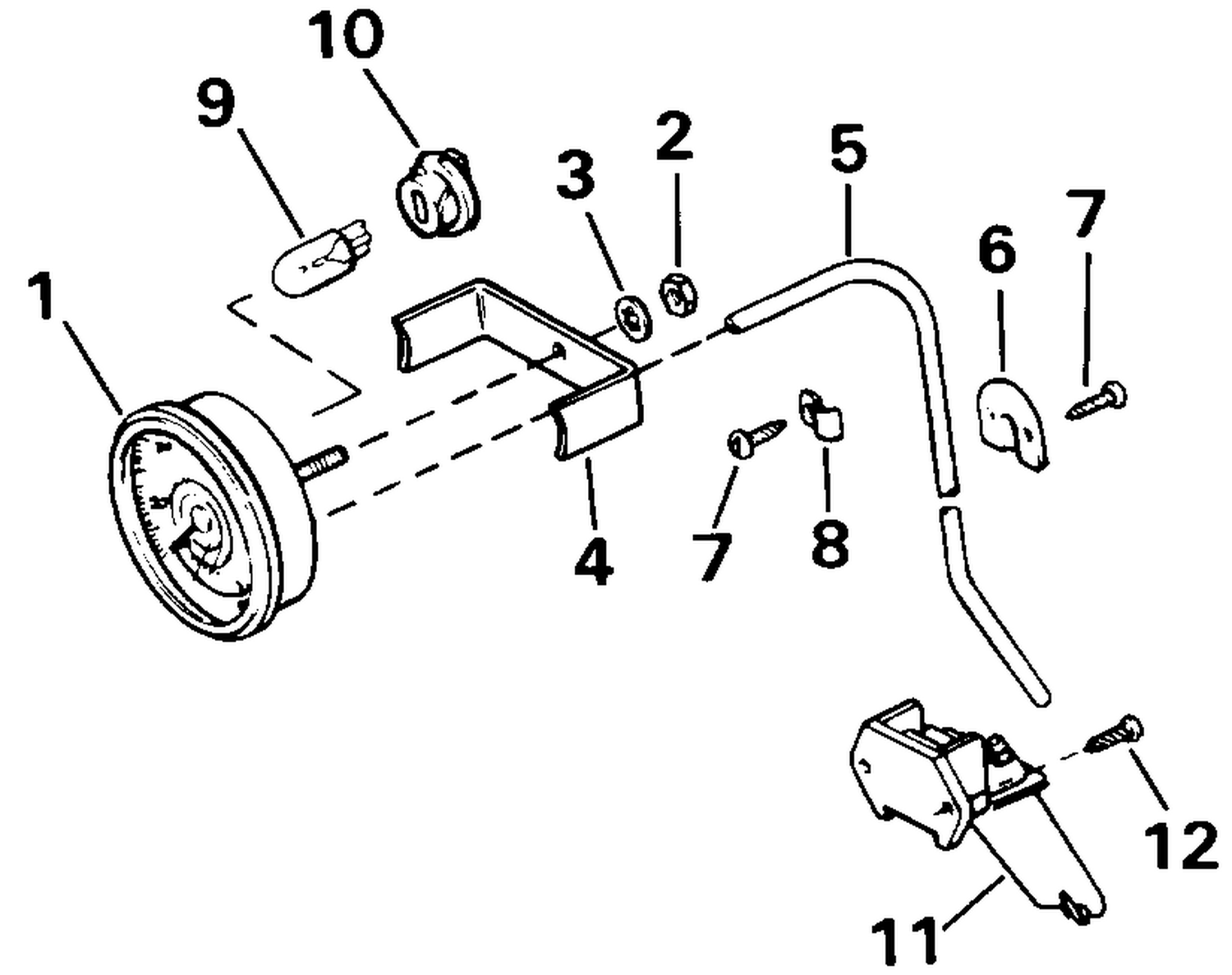 SPEEDOMETER KIT-FLUSH MOUNT
