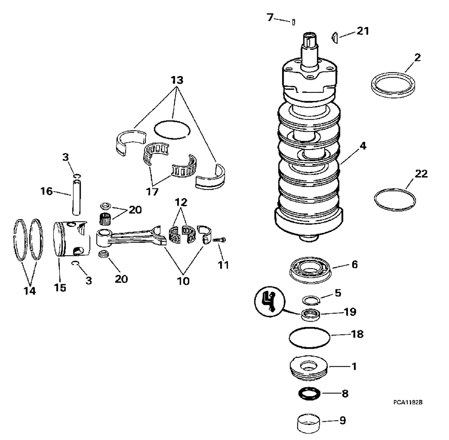 CRANKSHAFT & PISTON