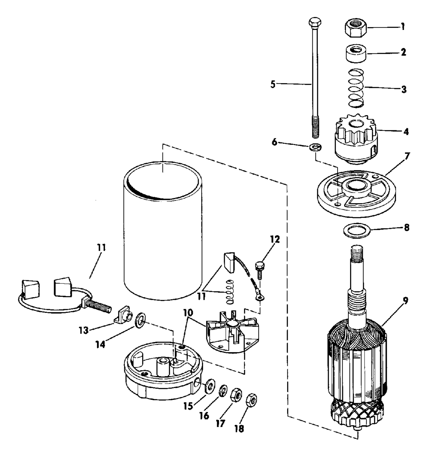 ELECTRIC STARTER AMERICAN BOSCH SMH 12C41