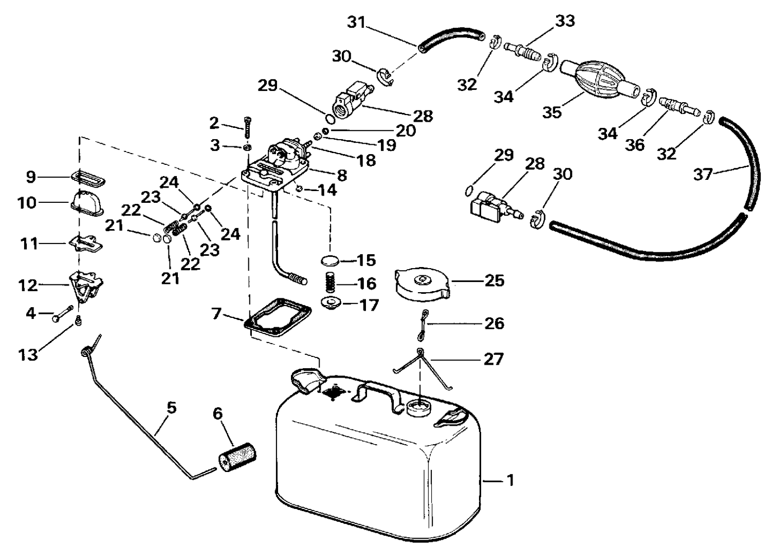FUEL TANK WITH GAUGE