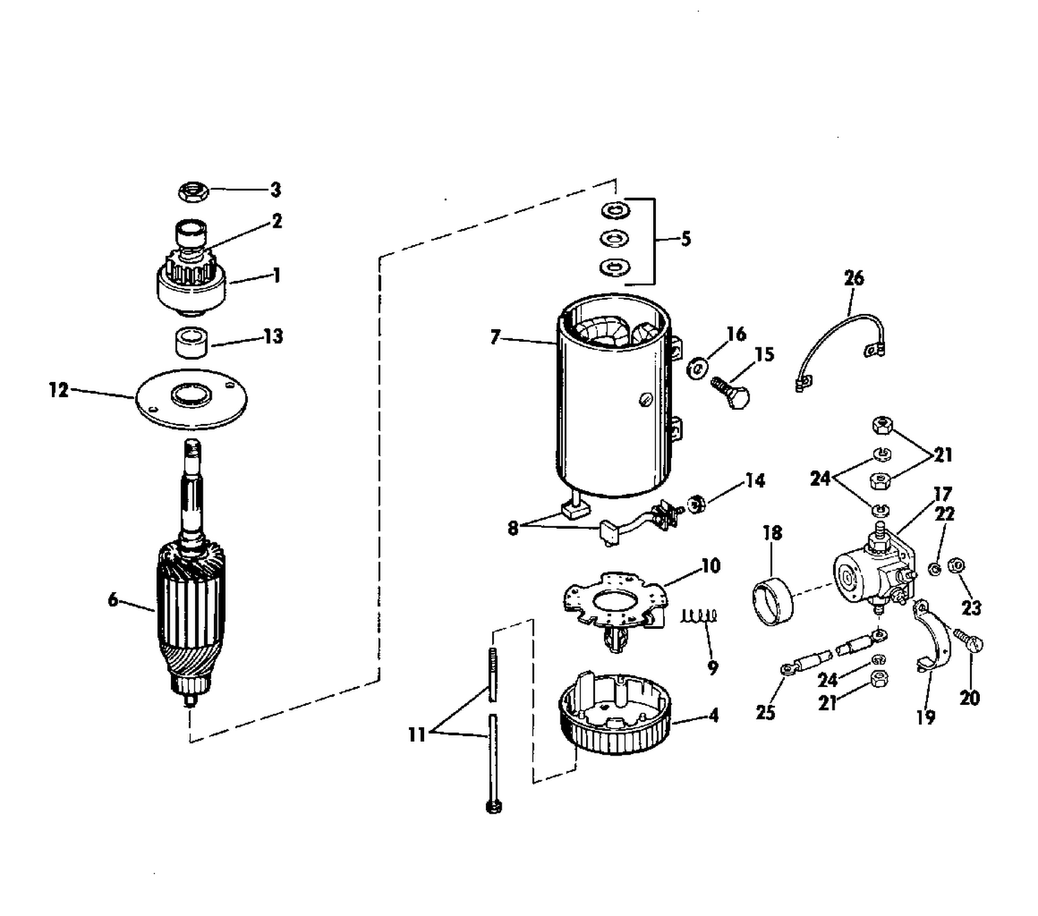 ELECTRIC STARTER AND SOLENOID PRESTOLITE MODELS MGD-4110/MGD