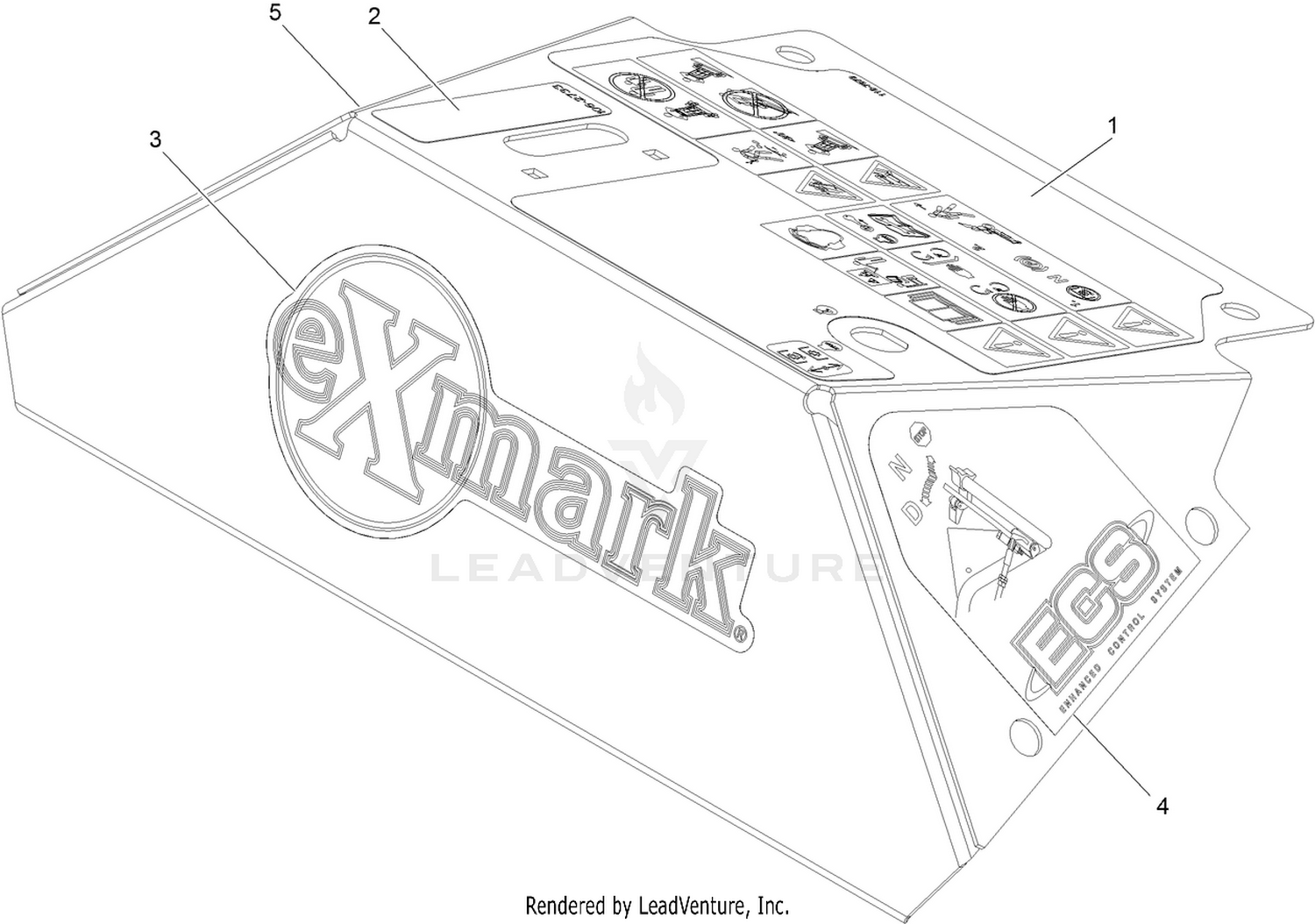 Console W/Decals Assembly