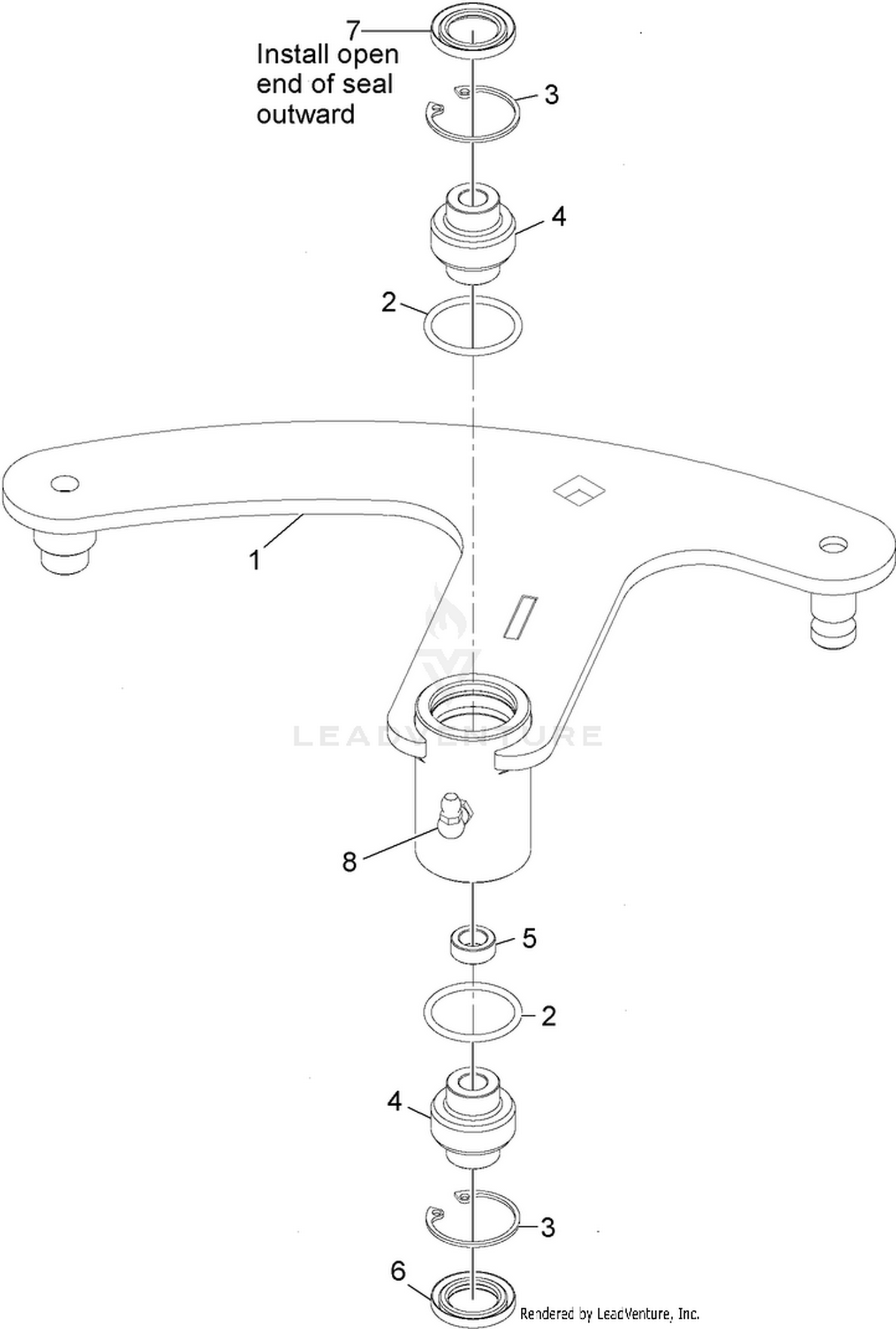 Deck Idler Assembly No. 126-2314