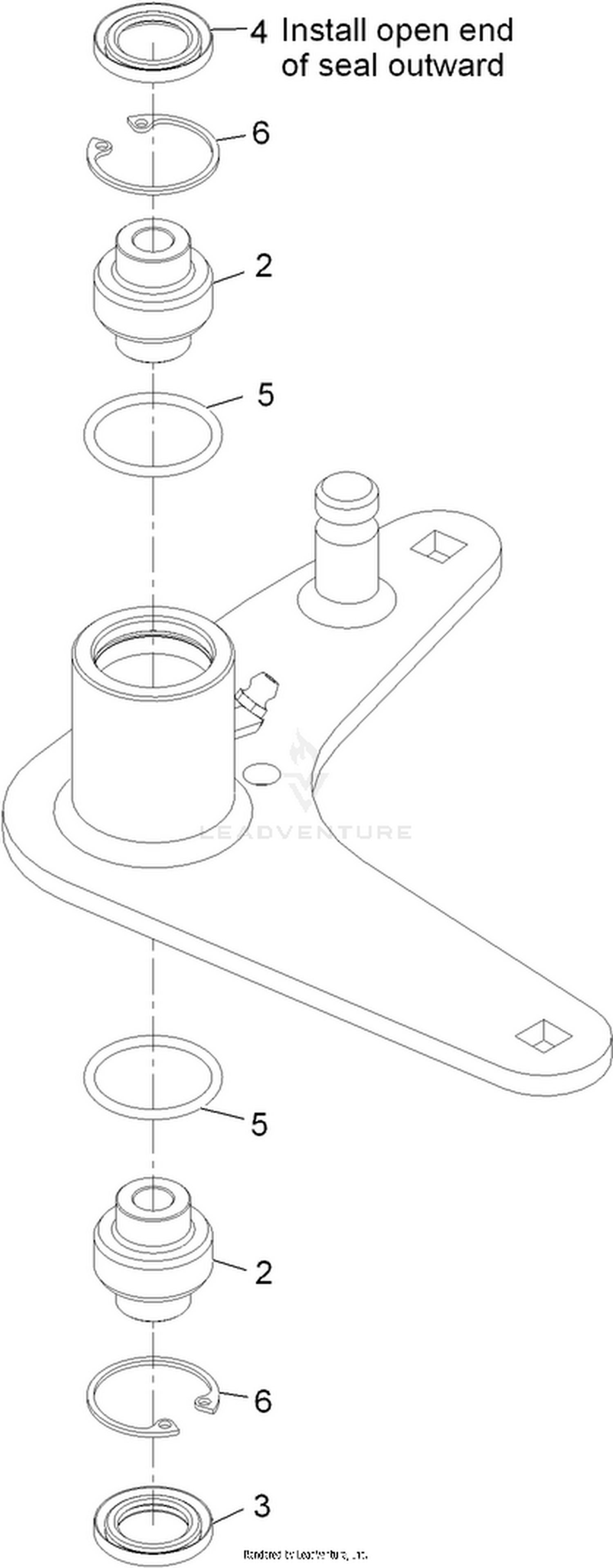 Idler Arm Assembly No. 116-3806