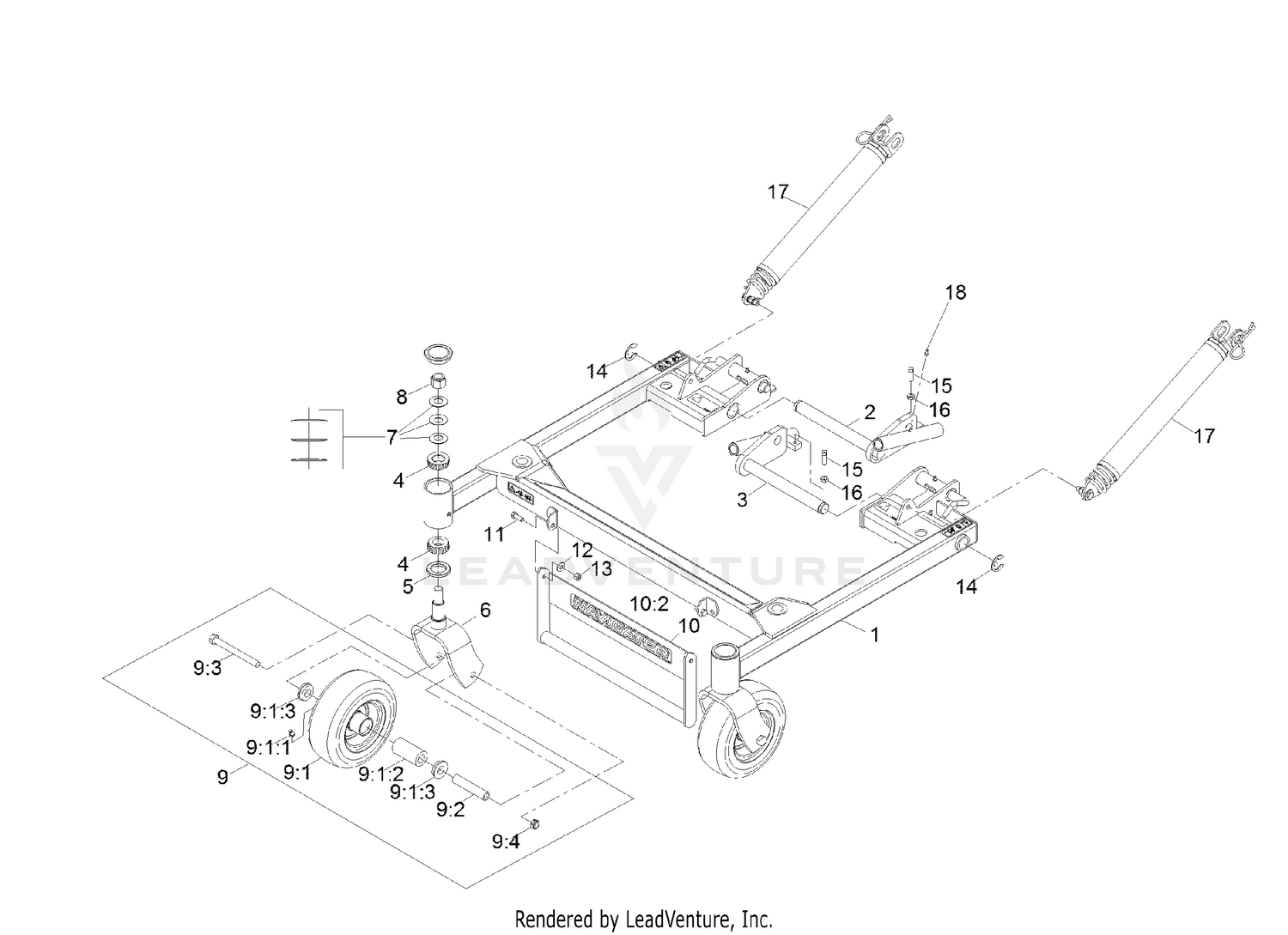 Deck Support Frame Assembly