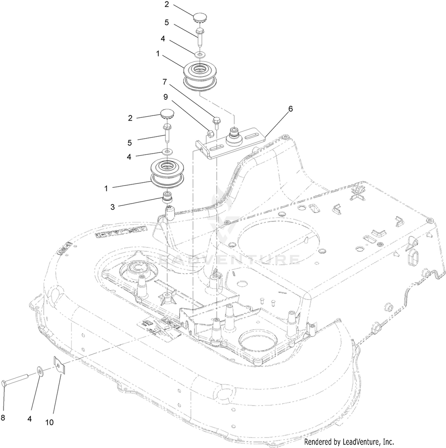 Pulleys and Idler Assembly No. 126-7890