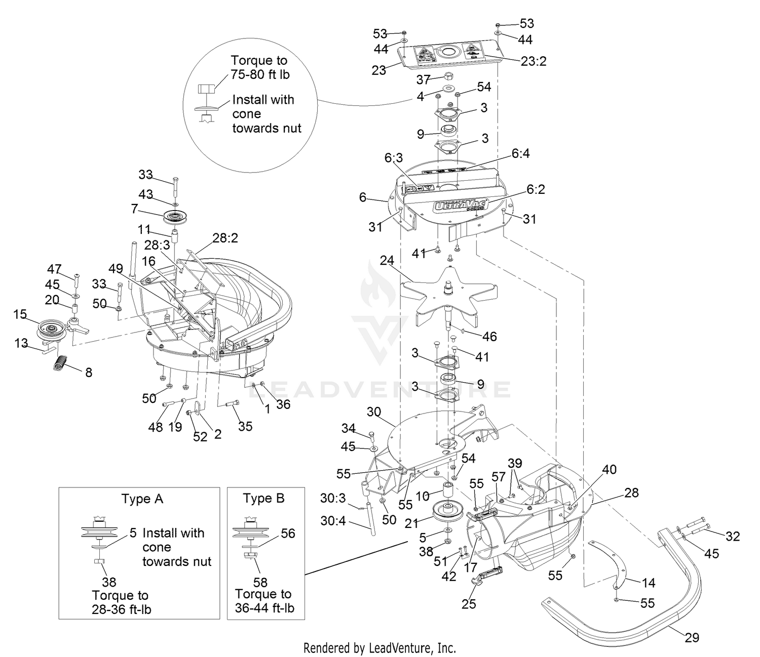 Exmark Lzuvqd7 S N 315 000 000 Up Blower Assembly No 109 92