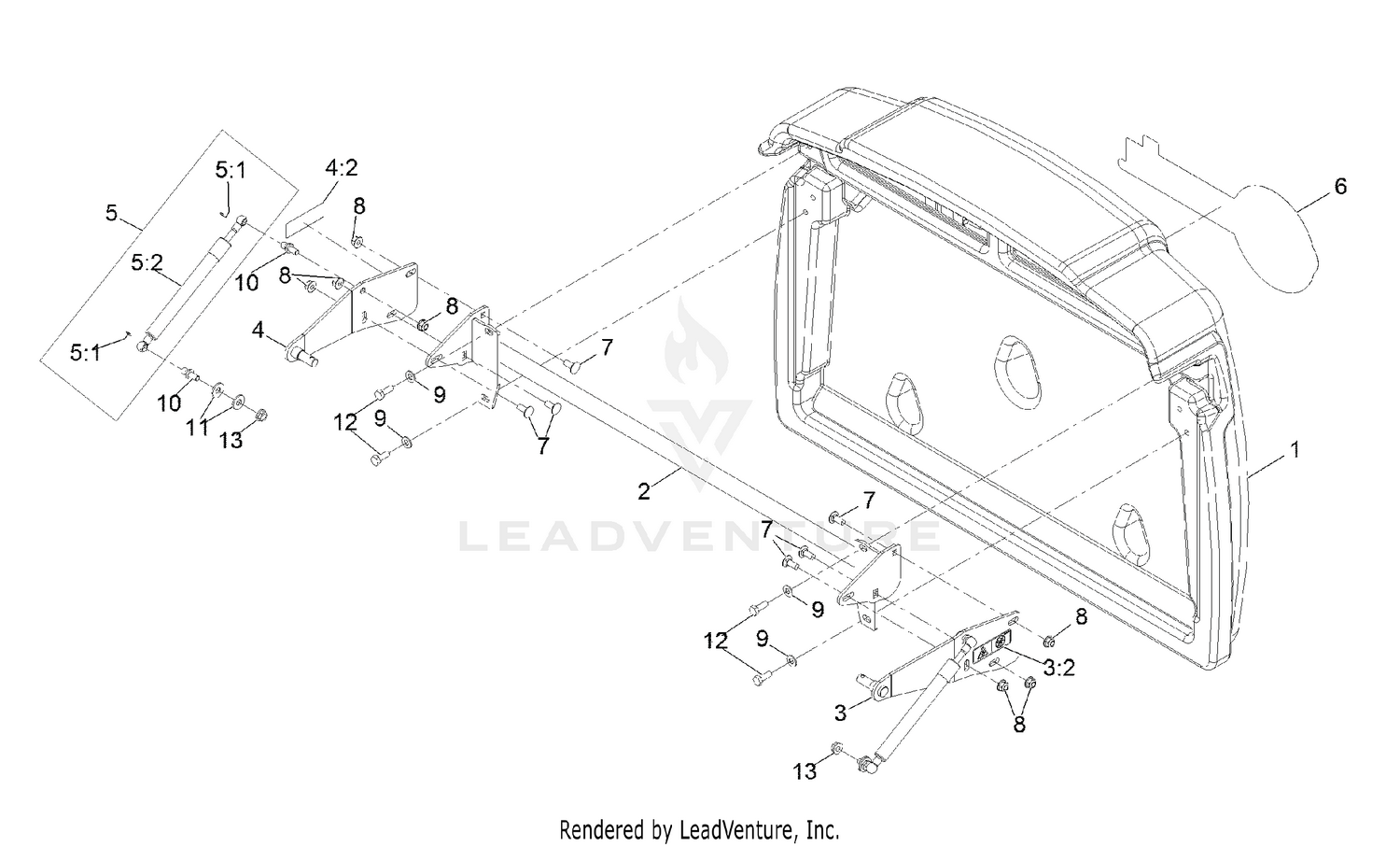 Hopper Door Assembly No. 103-9456