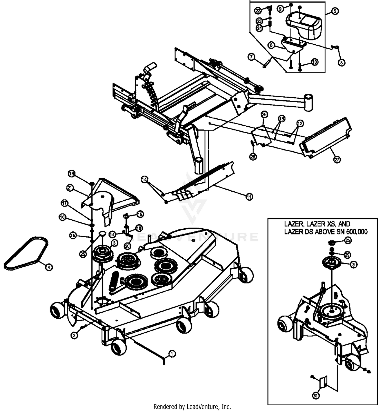 Exmark lazer z 72 best sale belt diagram