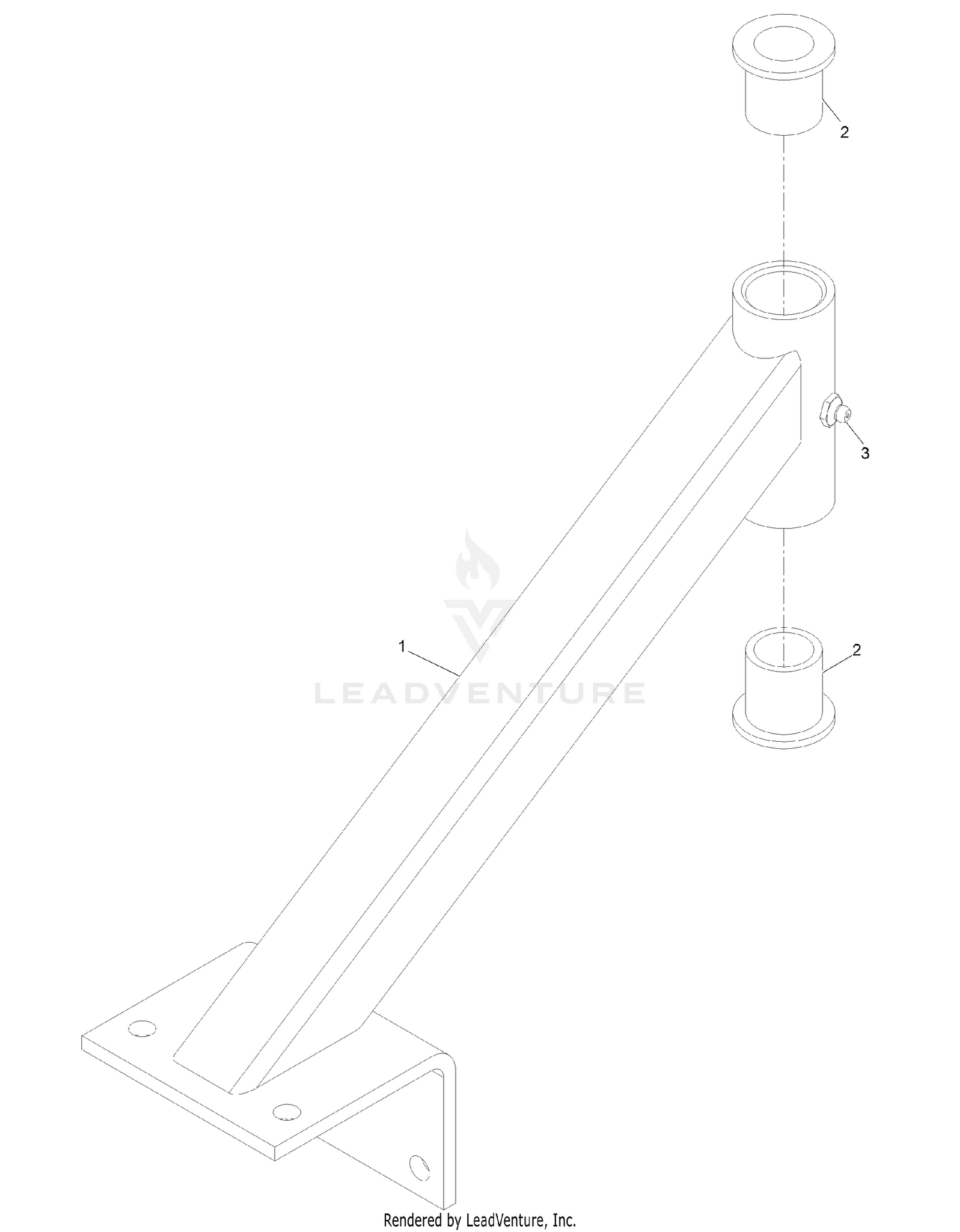 Caster Wheel Support W/Bearings 103-2296