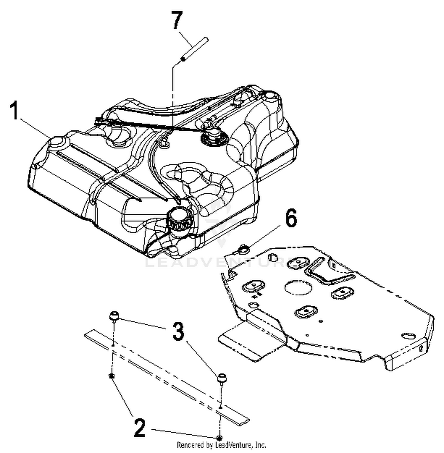 Exmark Lazer Z AS S N 850 000 919 999 Fuel Tank Group