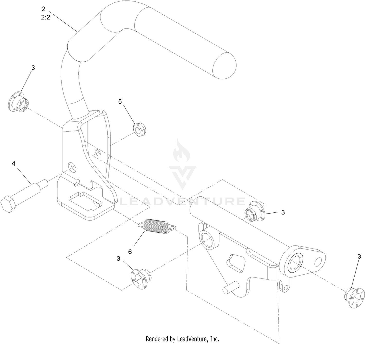 Right Motion Control Assembly No. 135-1305
