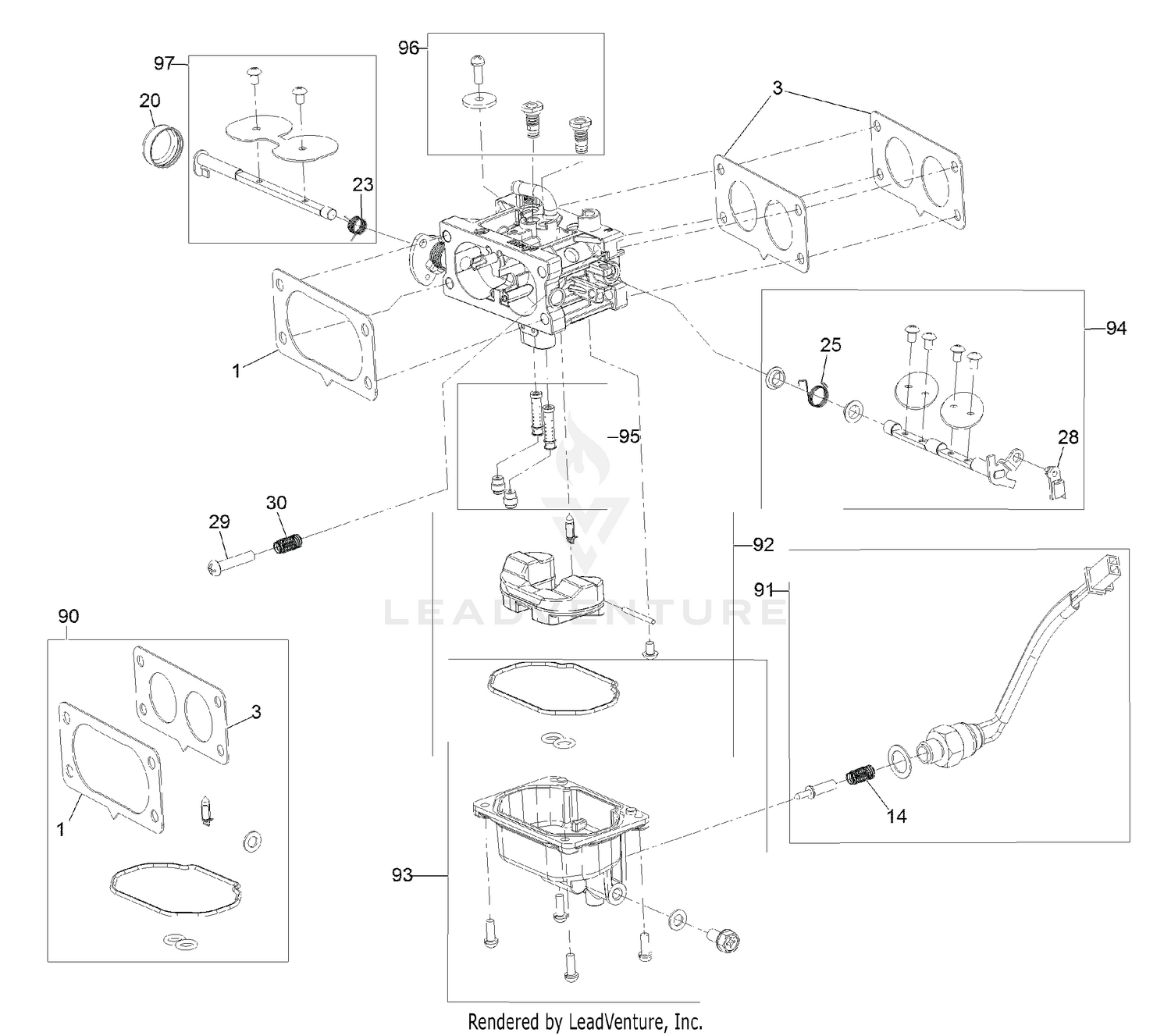 Exmark discount kawasaki carburetor