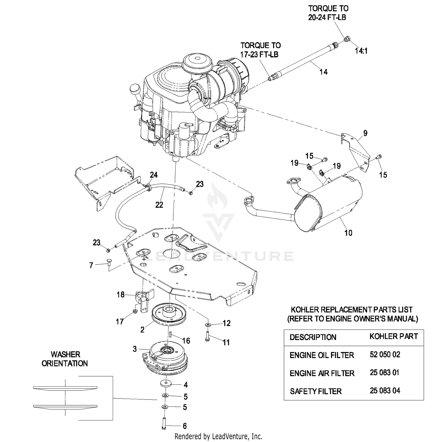 Exmark Next Lazer Z Air Cooled S N 850 000 Up LZZ23KC486 S N