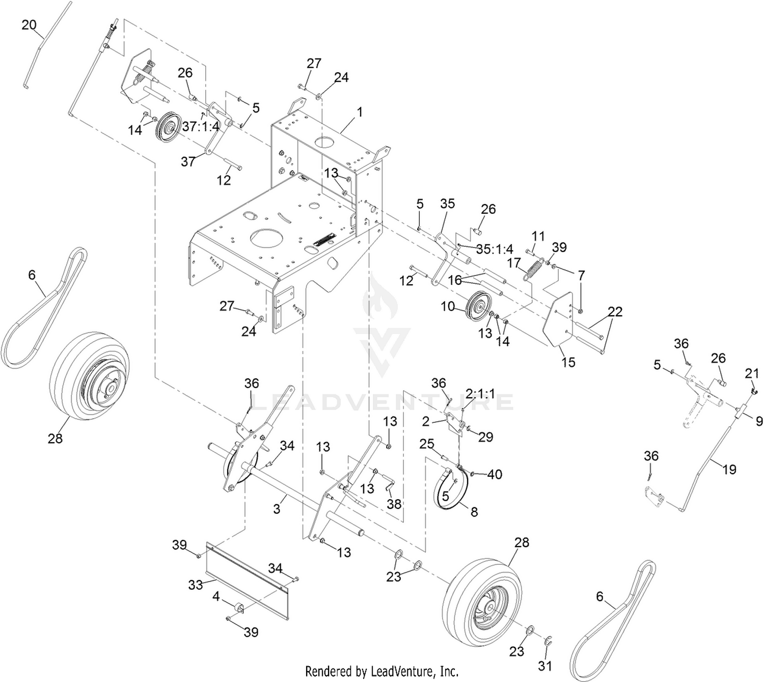 Engine Deck W/Transmission (cont.)