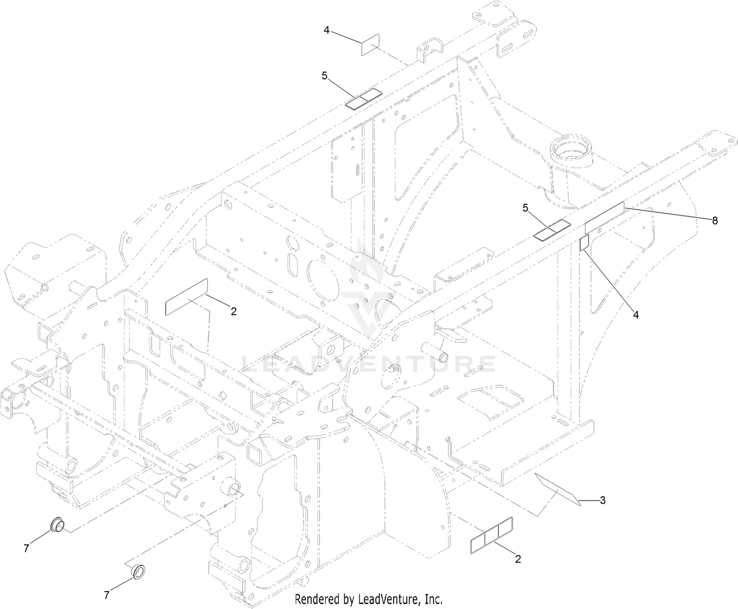 Frame and Decal Assembly No. 116-7482