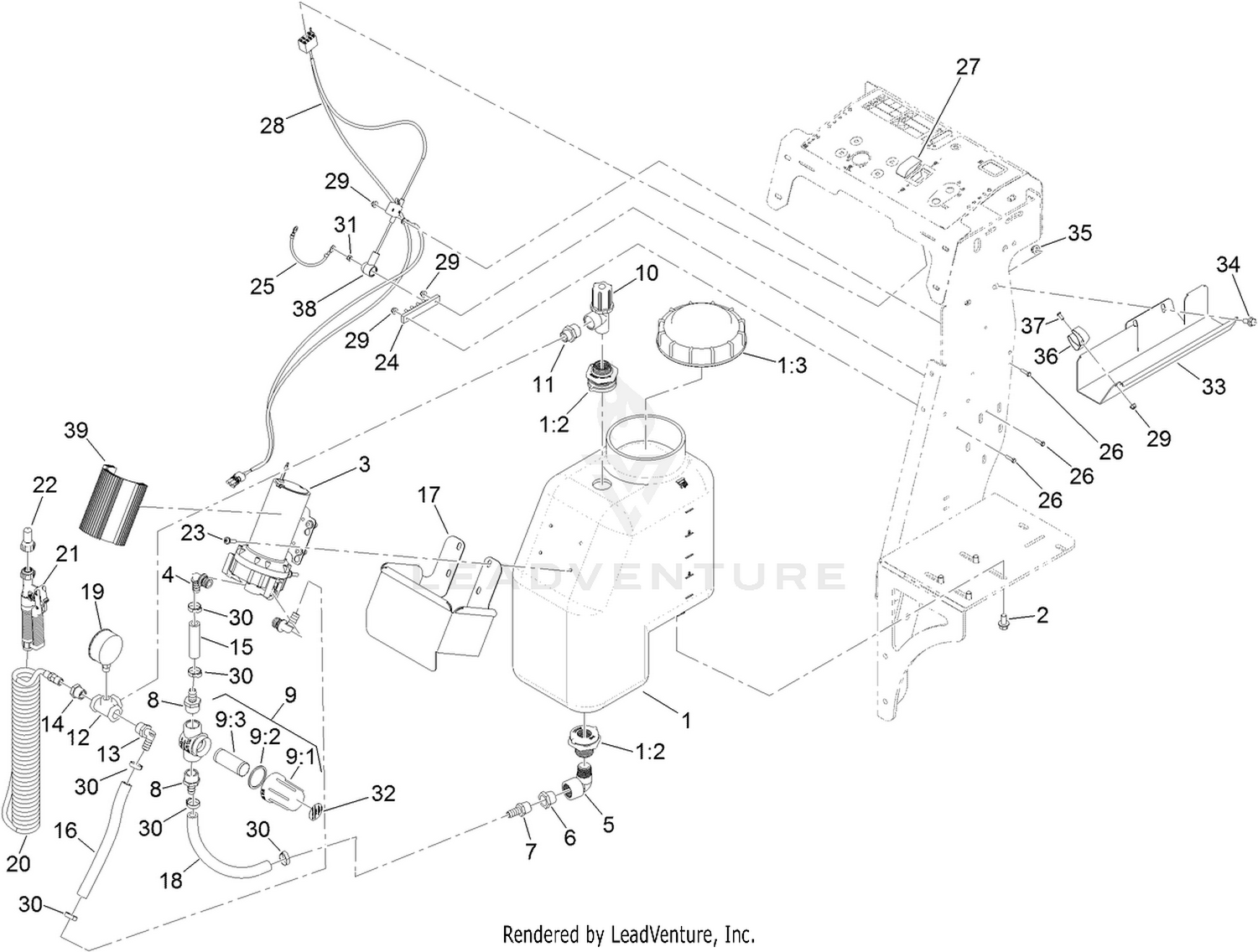 7 Gallon Isolated Tank Assembly No. 142-2272