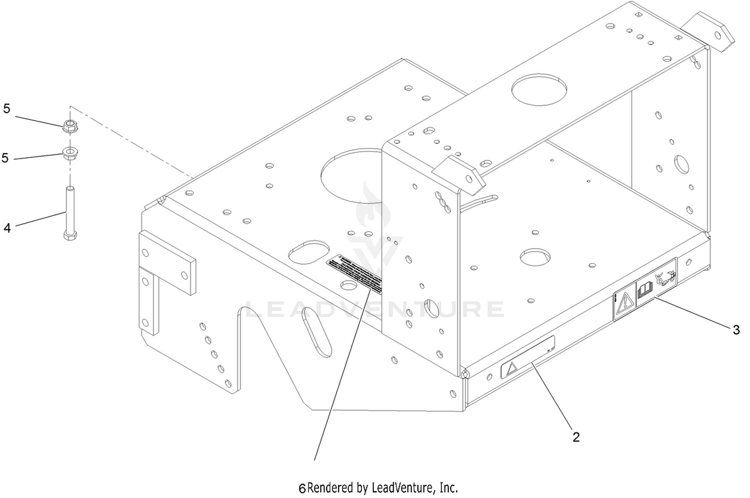 Engine Deck W/Decals Assembly