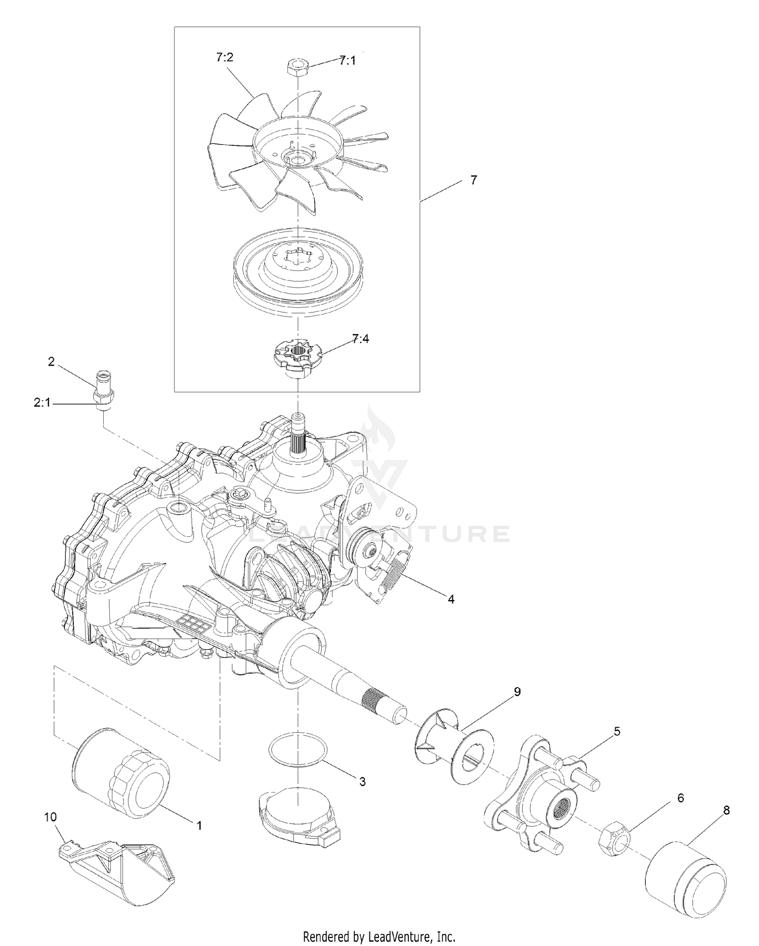 RH Transaxle Assembly
