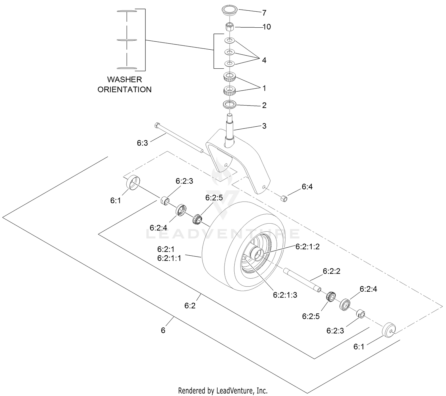 Exmark discount caster wheels