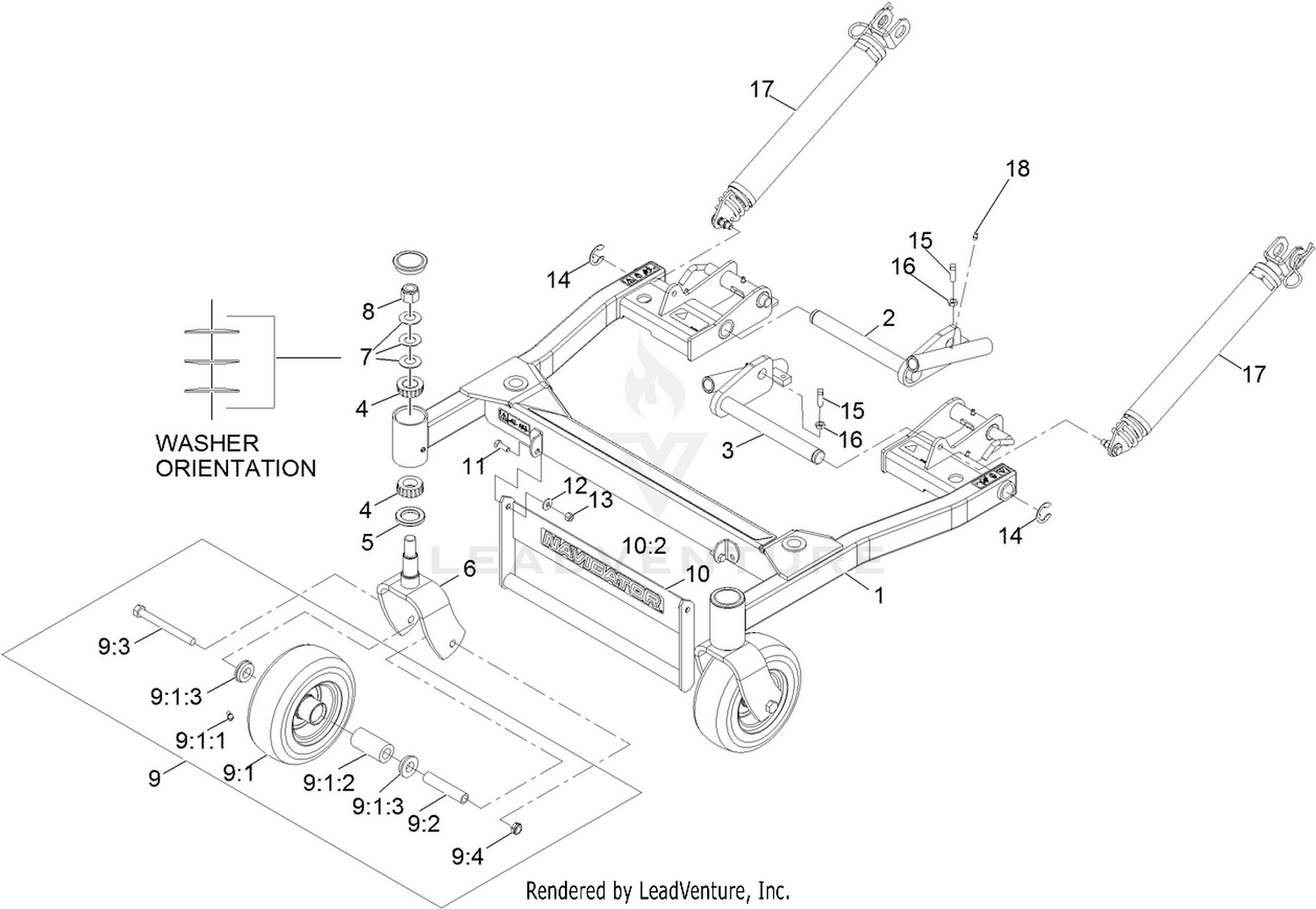 Deck Support Frame Assembly