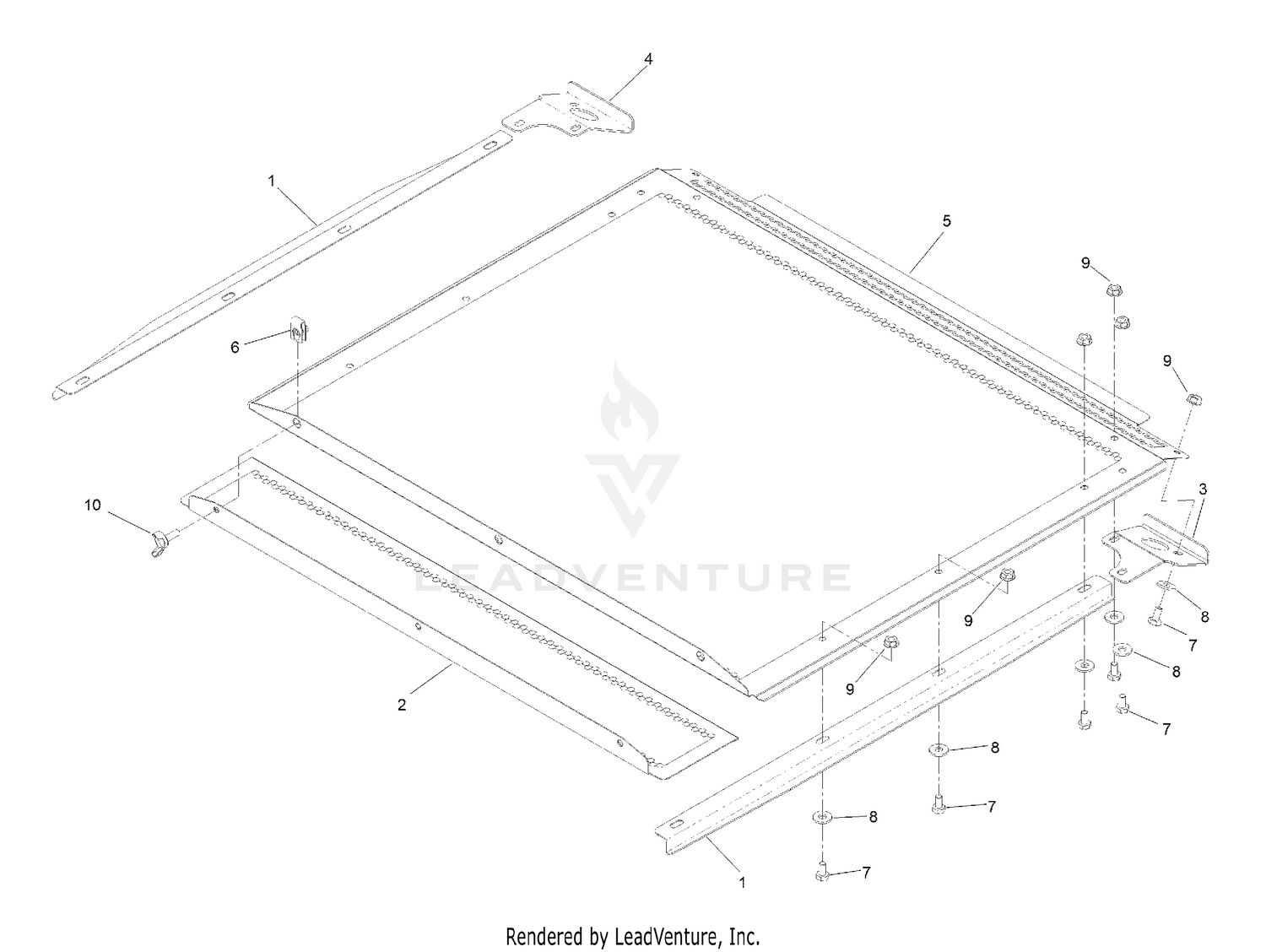 Hopper Screen Assembly No. 109-0717