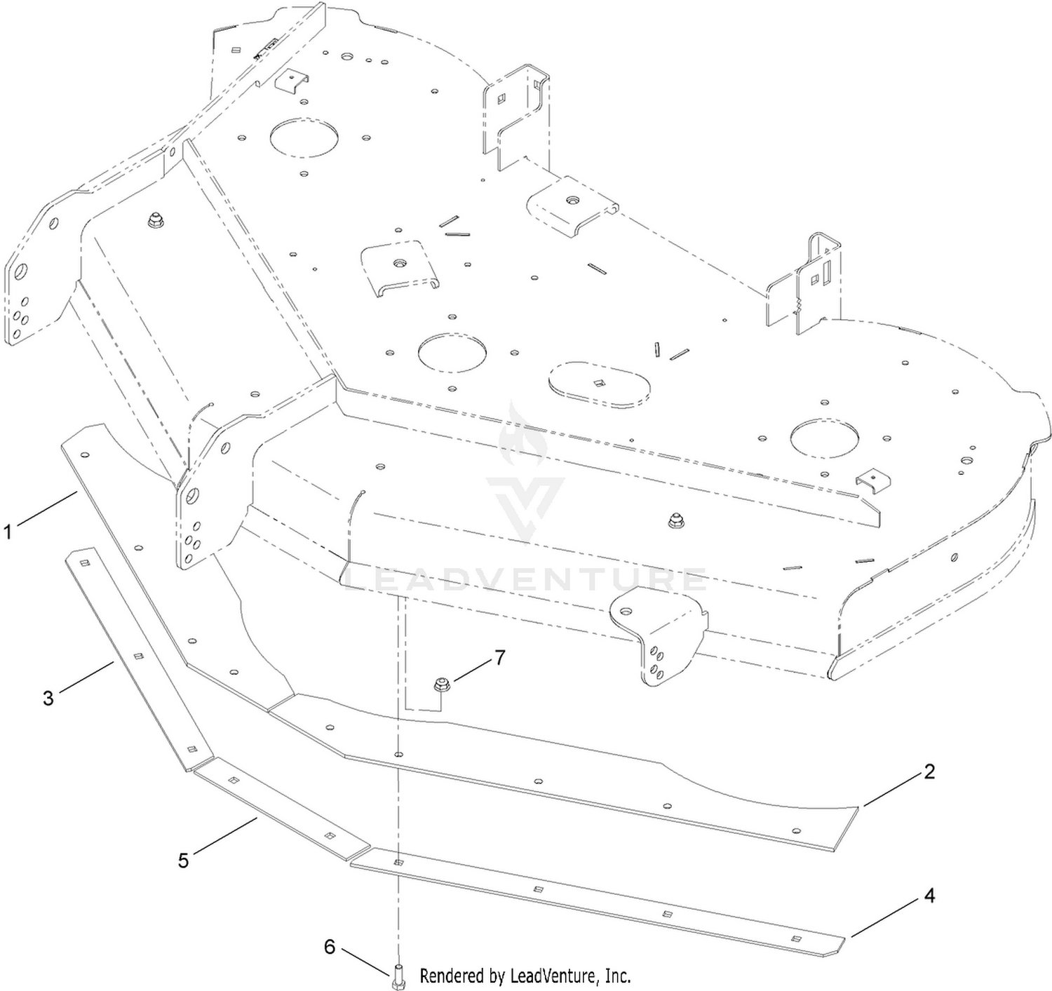 50 Inch Bagging Enhancement Kit Assembly No. 121-5692