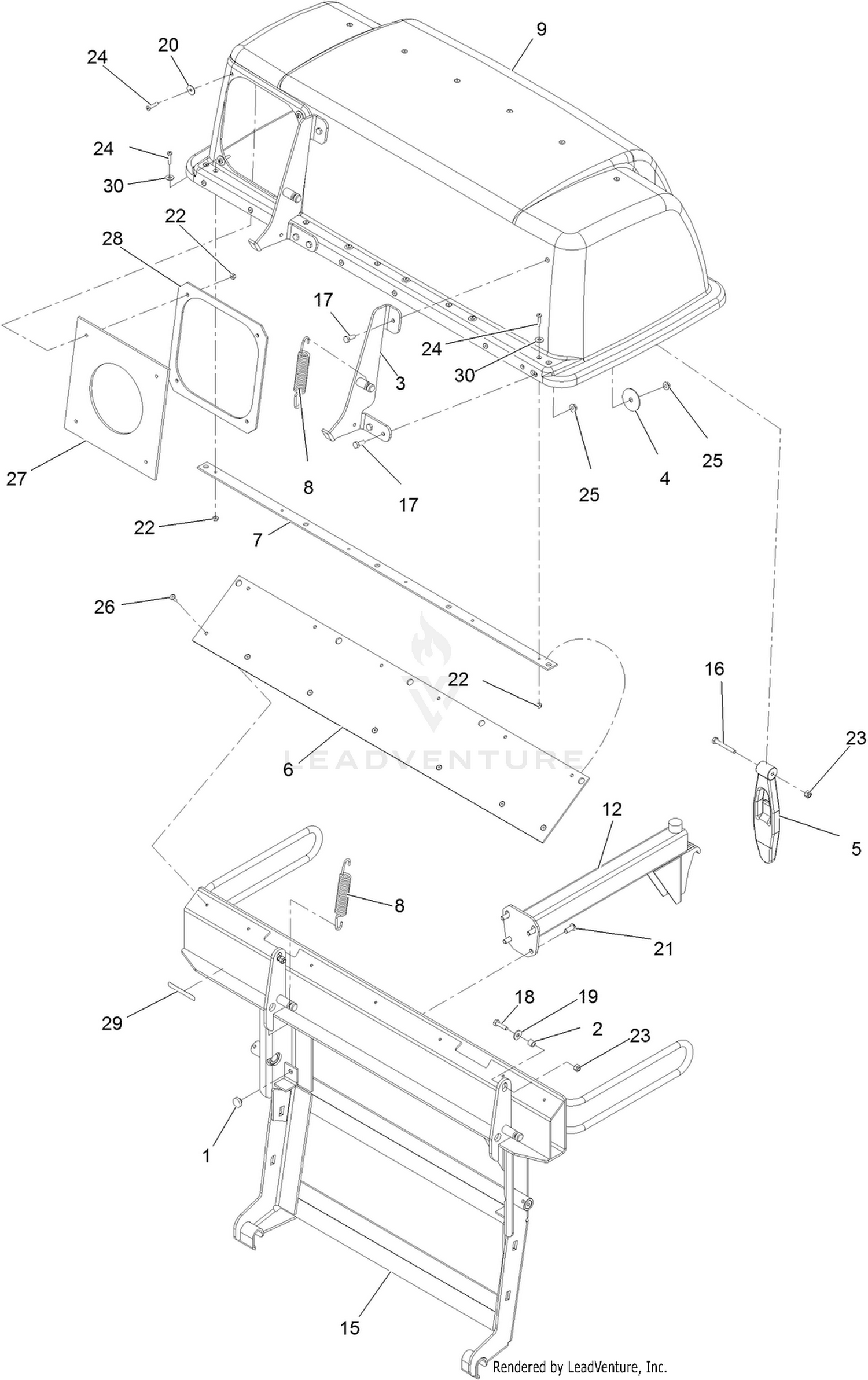 Hood and Frame Assembly